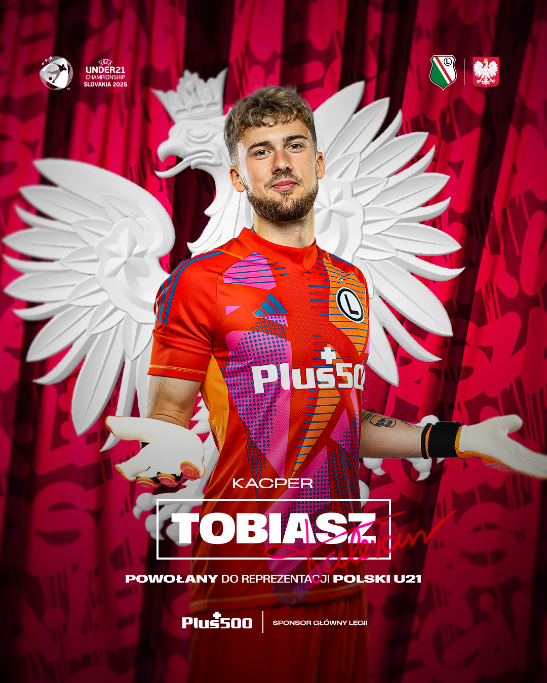 Kacper Tobiasz w szerokiej kadrze reprezentacji Polski U21 na MME