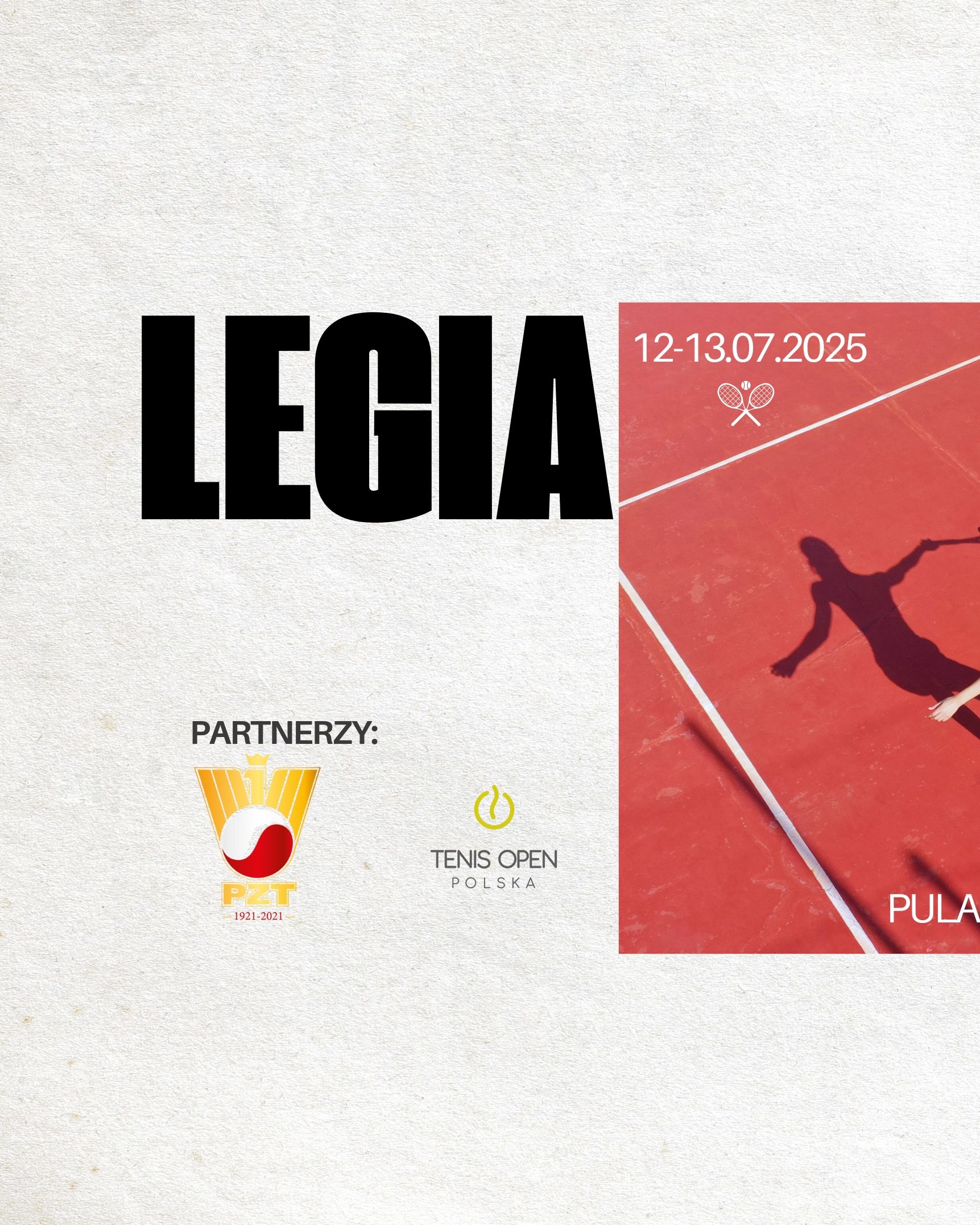 Legia Open 2025 – turniej TOP PZT już w lipcu na kortach Legii