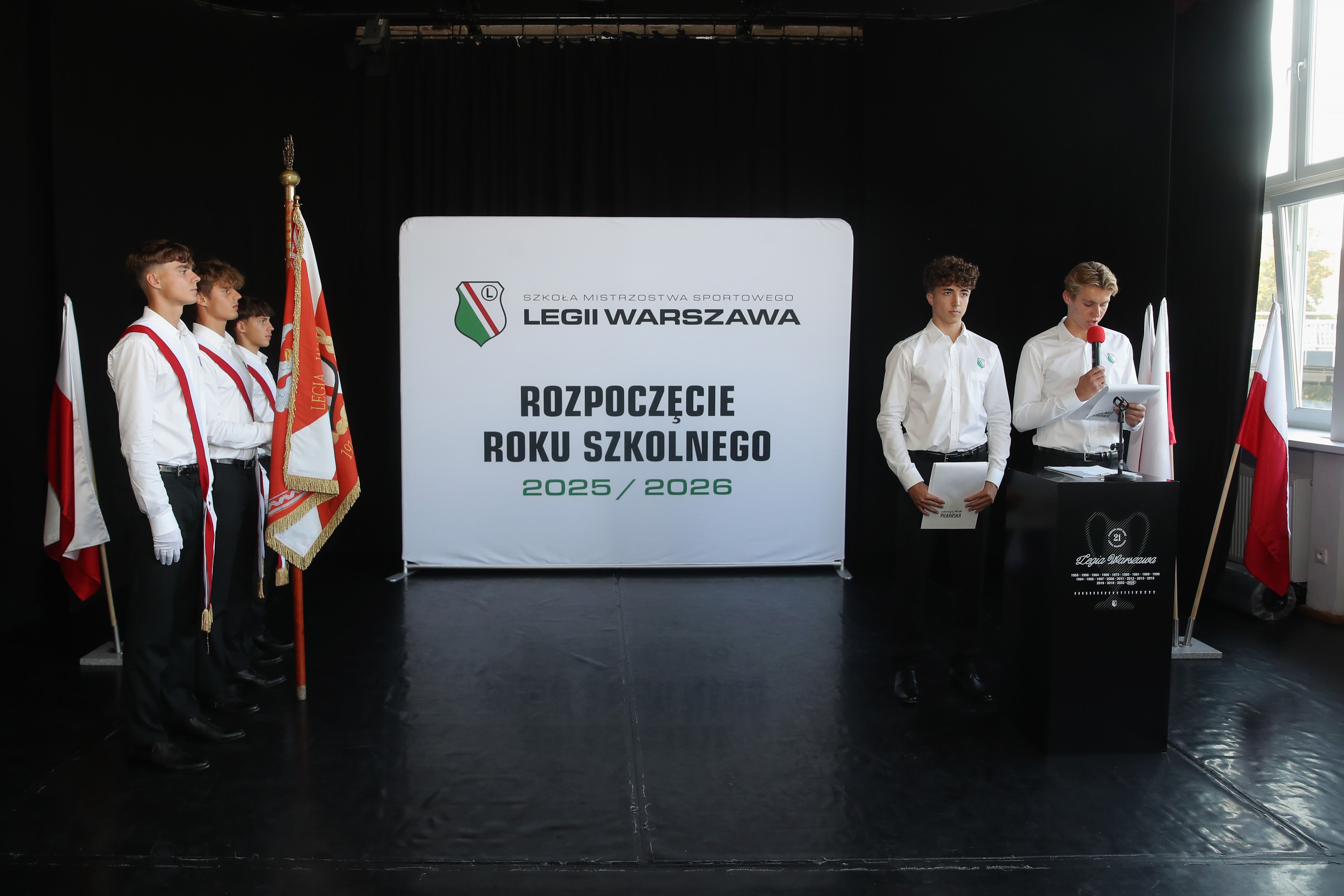 Rozpoczęcie roku szkolnego w Szkole Podstawowej Mistrzostwa Sportowego Legii Warszawa