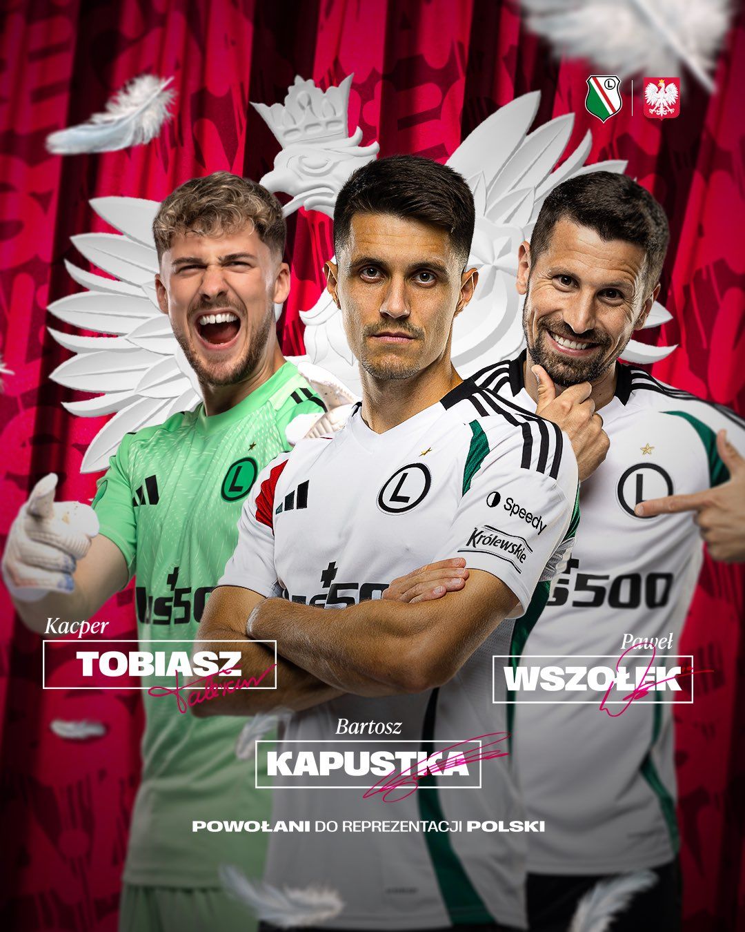 Bartosz Kapusta, Kacper Tobiasz i Paweł Wszołek powołani do reprezentacji Polski