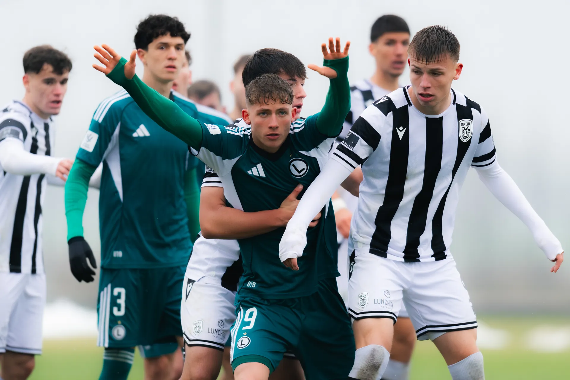 Galeria z meczu UYL: Legia U19 - PAOK Saloniki autorstwa Jakuba Wydry