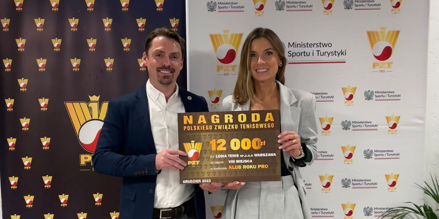 Legia Tenis nagrodzona w konkursie na Klub Roku KKR-PRO