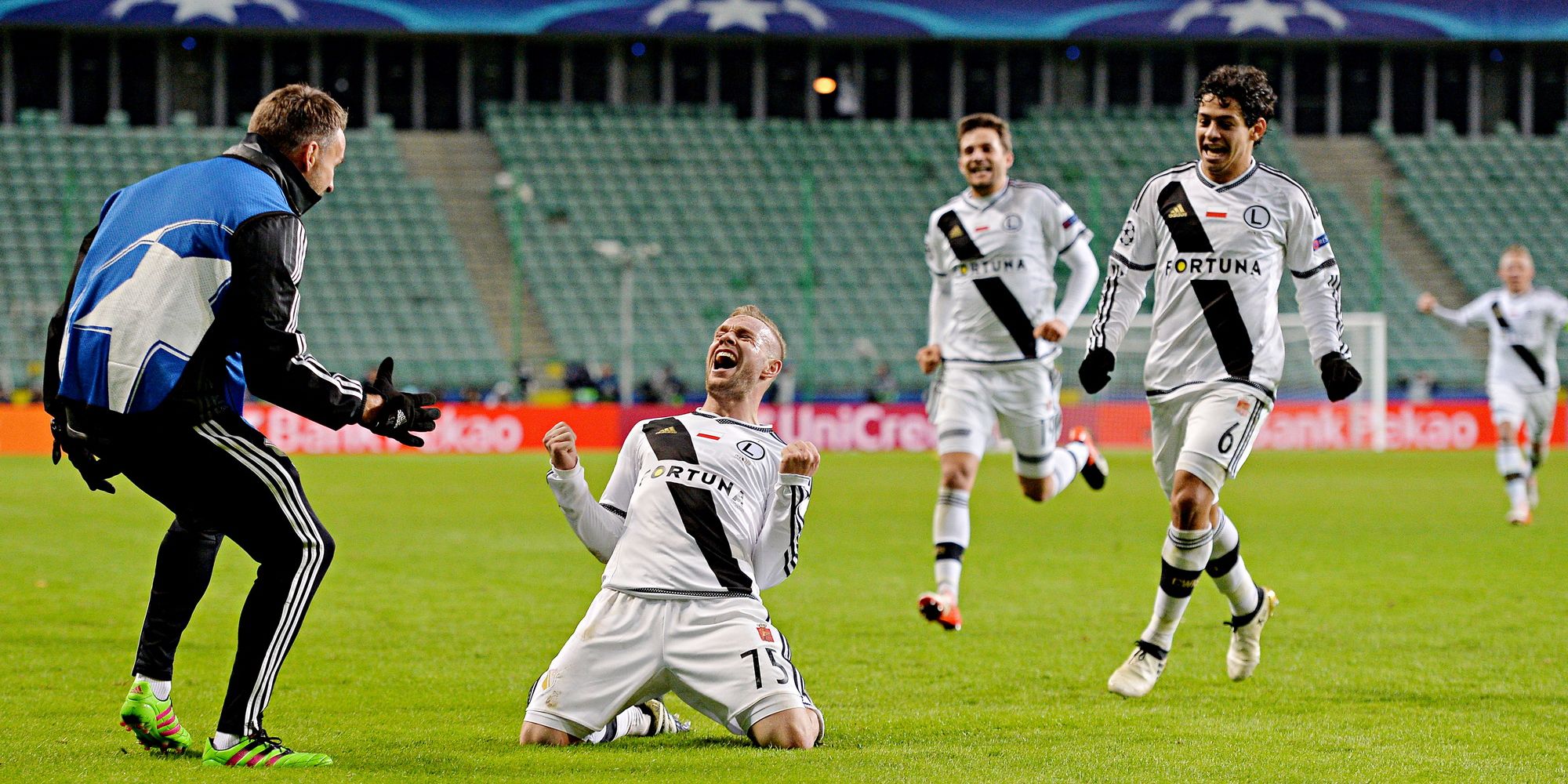 Thibault Moulin na Trybunie Wschodniej przed meczem ze Śląskiem Wrocław