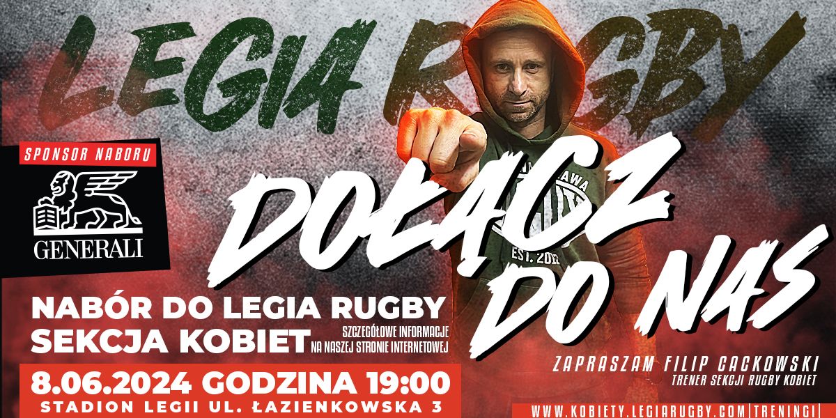 Dołącz do wicemistrzyń Polski! Nabór do Sekcji Rugby Kobiet Legii Warszawa!
