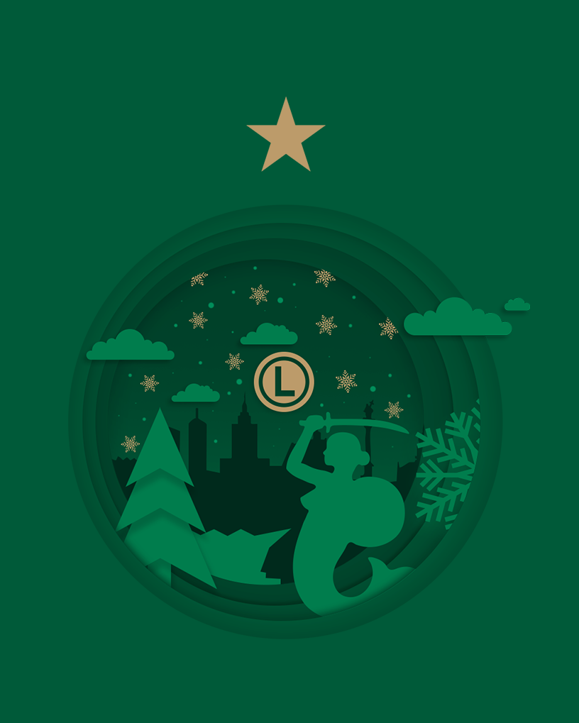 Wesołych Świąt życzy Legia Warszawa!